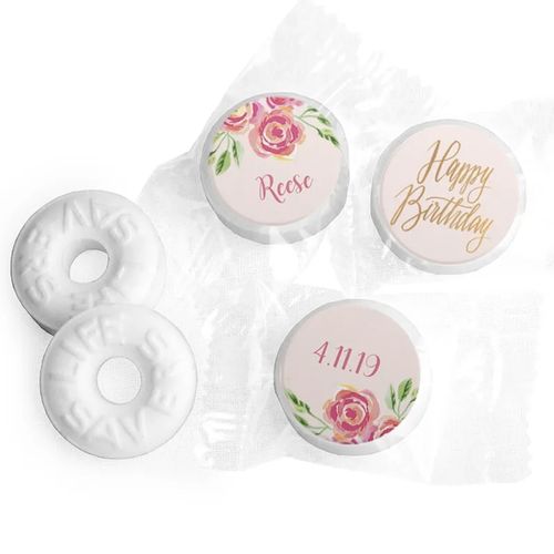 Bonnie Marcus Collection In the Pink Birthday Stickers Personalized Life Savers