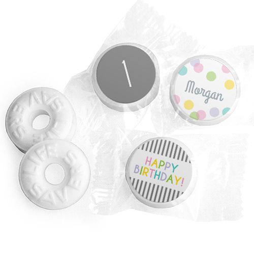 Birthday Stickers Charming Personalized Life Savers