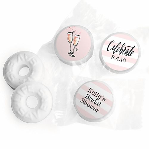 Bonnie Marcus Collection The Bubbly Bridal Shower Stickers - Custom Life Savers