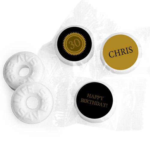 Personalized Milestones 30th Birthday Mints