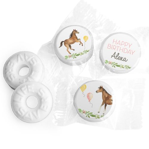 Personalized Horse Birthday Life Savers Mints - Wild Horse