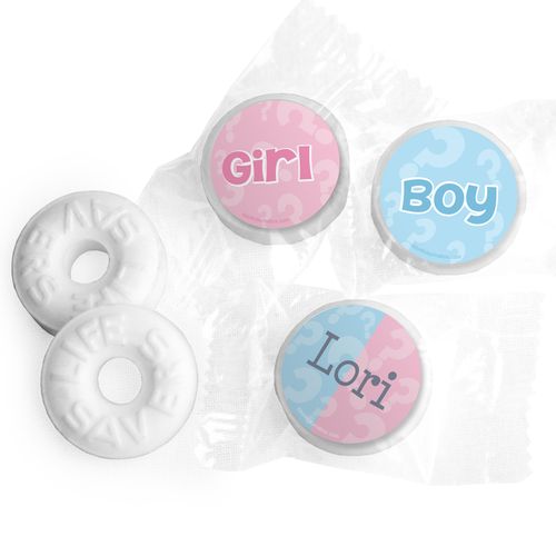 Pick a Side Gender Reveal Personalized Mints