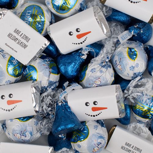 Snowman Hershey's Miniatures, Kisses, and Lindt Truffles