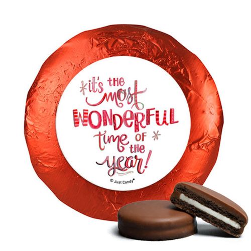 Personalized Christmas Wonderful Time Chocolate Covered Oreos