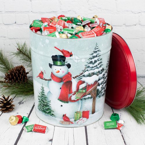Personalized Special Delivery 16 lb Happy Holidays Hershey's Mix Tin