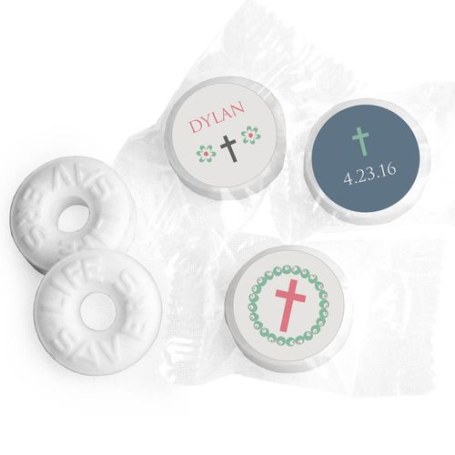 Confirmation Personalized Life Savers Mints Blooming Flowers