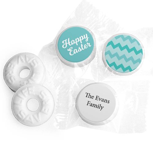 Personalized Easter Chevron Egg Life Savers Mints