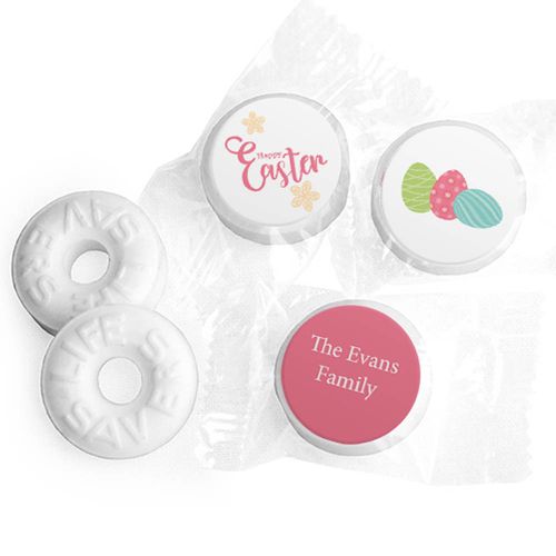 Personalized Easter Eggs & Flowers Life Savers Mints