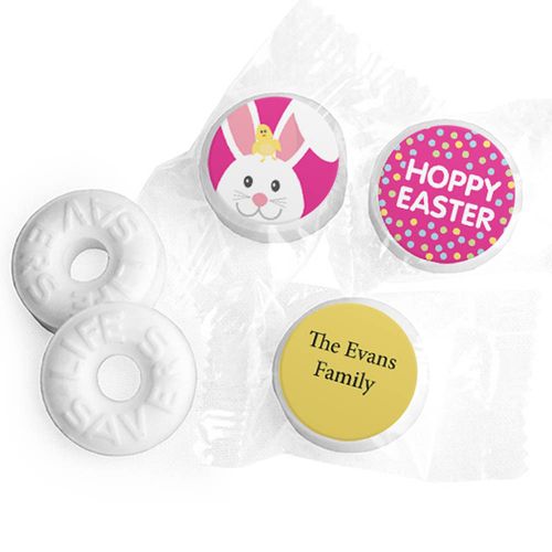 Personalized Easter Pink Chick Life Savers Mints