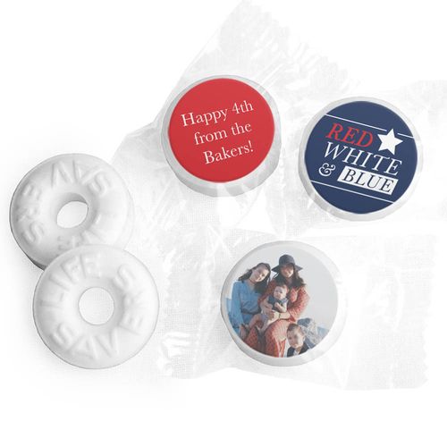 Personalized 4th of July All-American Photo Life Savers Mints