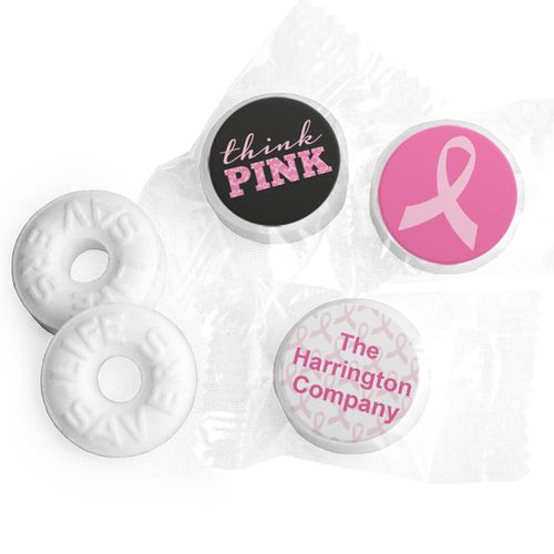 Personalized Bonnie Marcus Breast Cancer Awareness Pink Power Life Savers Mints