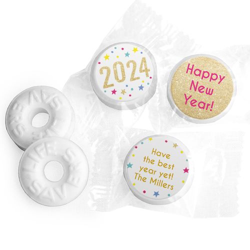 Personalized New Year's Eve Starry Celebration Life Savers Mints