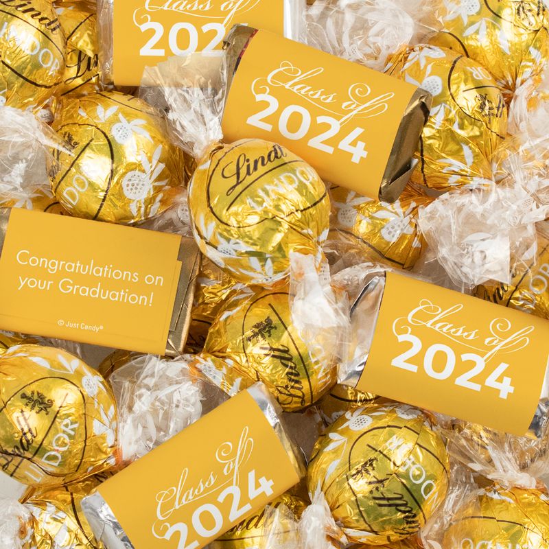 Yellow Graduation Chocolate Mix Hershey's Miniatures and Lindor
