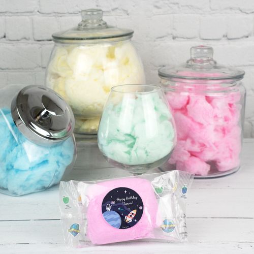 Personalized Space Birthday Cotton Candy (Pack of 10) Favor - Out of this World