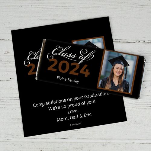 Personalized Graduation Photo Class Of Chocolate Bar Wrappers Only