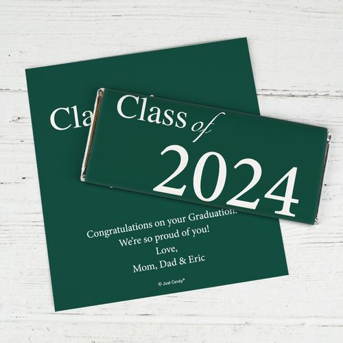 Graduation Chocolate Bar Wrappers "Class Of" and Year