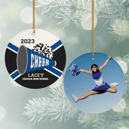 Personalized Cheer Photo Ornament