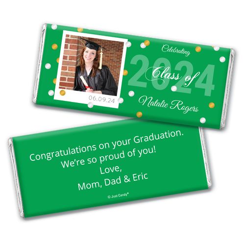 Graduation Personalized Hershey's Milk Chocolate Bar Polaroid Photo Confetti