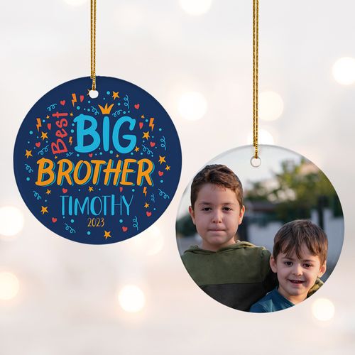 Personalized Best Big Brother Ornament