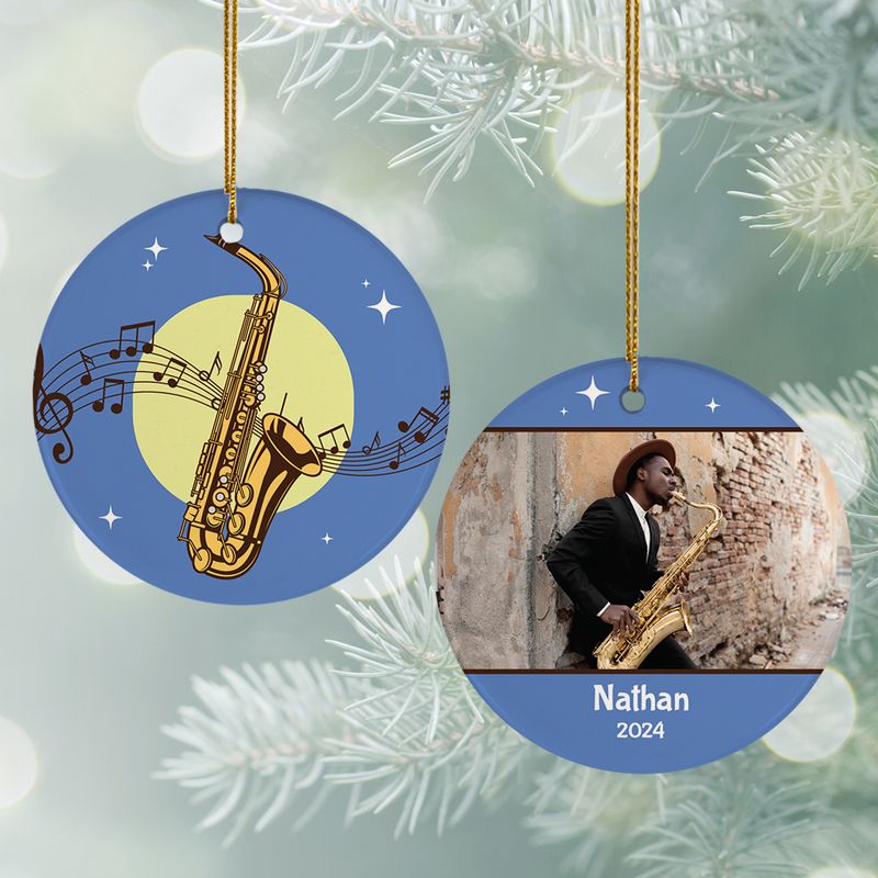 Personalized Saxophone Ornament