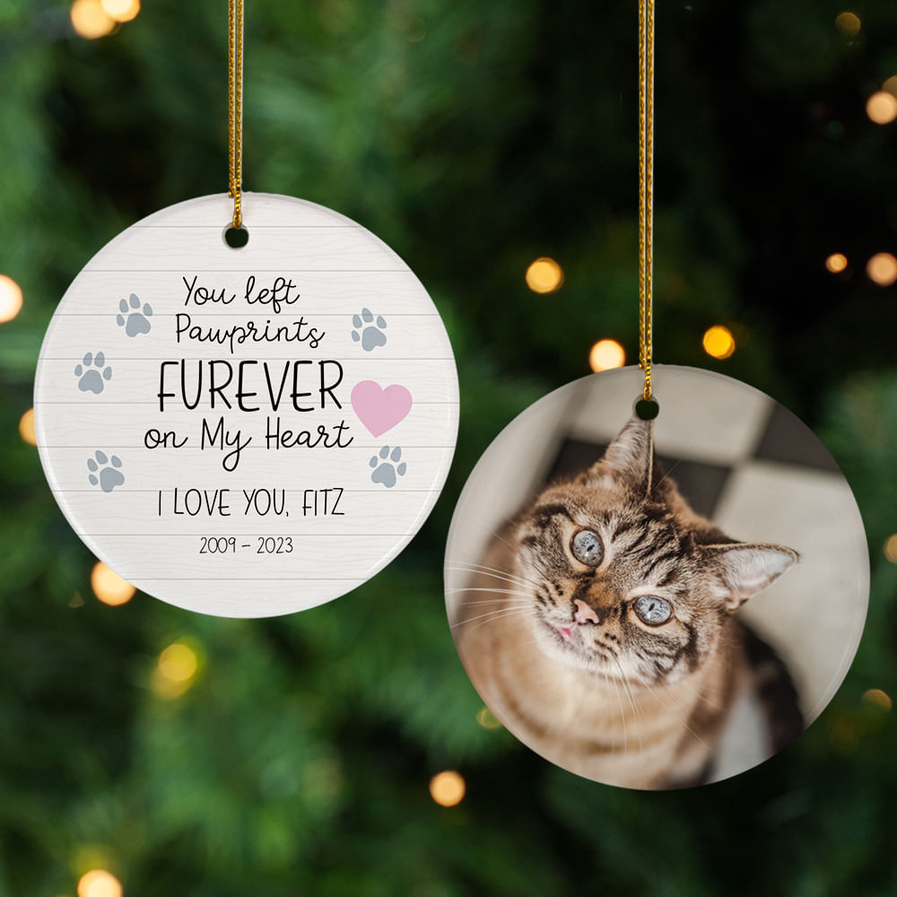 Personalized Furever Pawprints Ornament - JustCandy.com