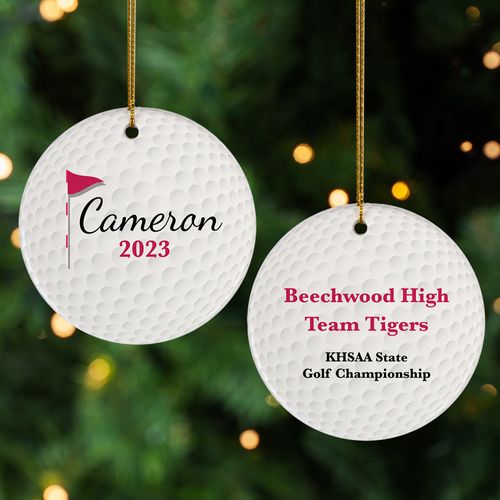 Personalized Golf Ball Ornament