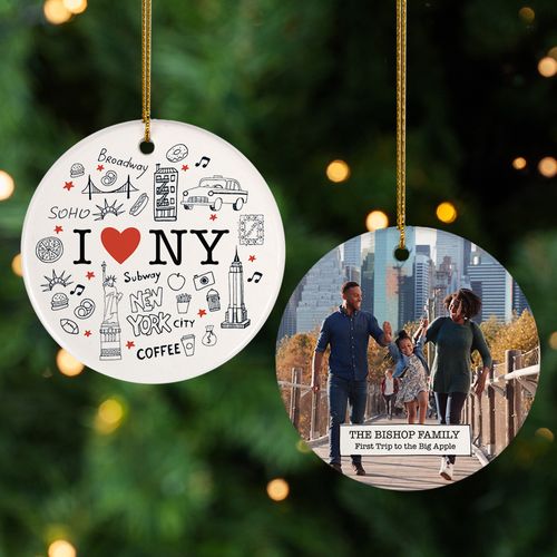 Personalized New York Ornament