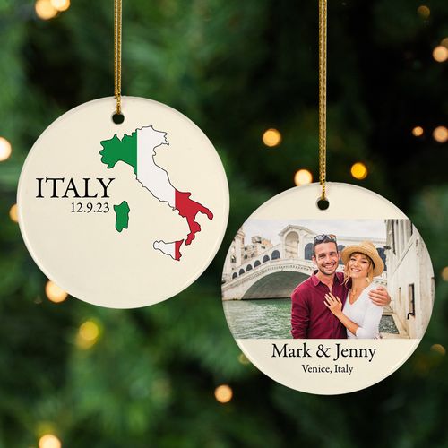 Personalized Italy Ornament