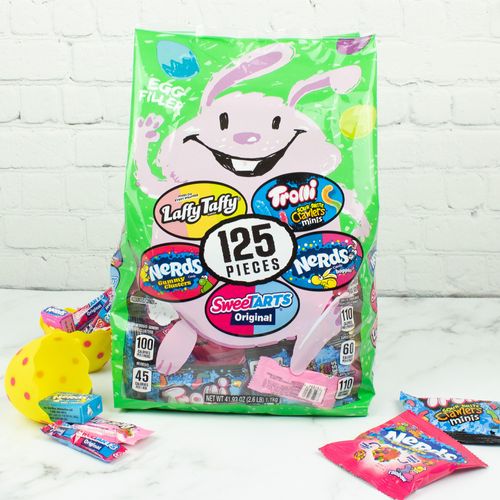 Easter Egg Candy Filler Nerds, SweeTarts, Laffy Taffy, and Trolli Crawlers - 125ct Bag