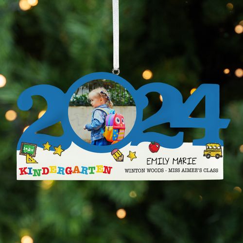 Personalized Dated Kindergarten Ornament