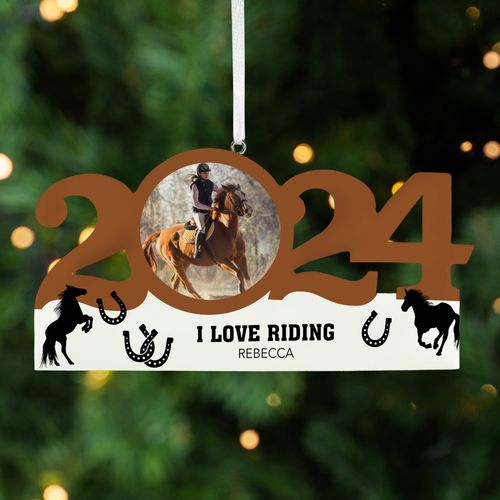 Personalized Dated Equestrian Ornament