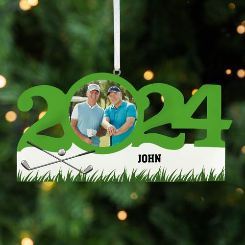 Personalized Dated Golf Ornament