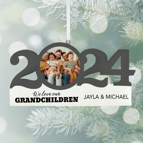 Personalized Dated Grandchildren Ornament