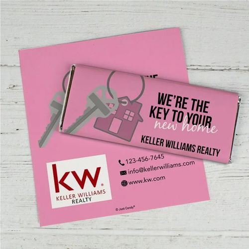Personalized Business Promotional New Home Keys Chocolate Bar Wrappers Only