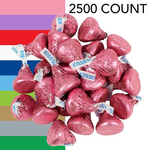 Hershey's Kisses Bulk Candy - All Colors - 25 lb Case (Approx. 2,500 Pieces)