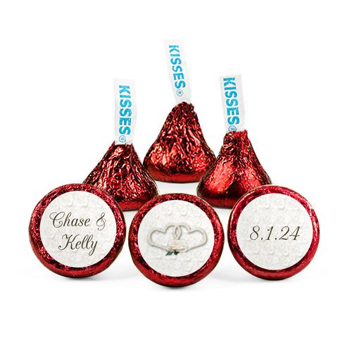 Personalized Wedding Two Hearts Hershey's Kisses