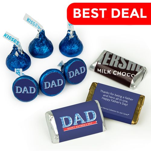 Father's Day Candy Hershey's Kisses & Hershey's Miniatures for Party Favors