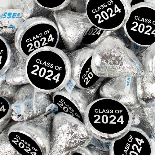 Assembled Black Graduation Class of Hershey's Kisses Candy 100ct