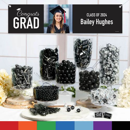 Personalize Graduation Photo Deluxe Candy Buffet - All Colors
