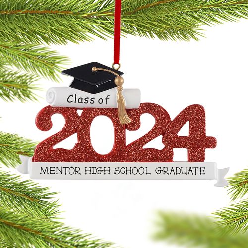 Personalized 2024 Graduation - Red