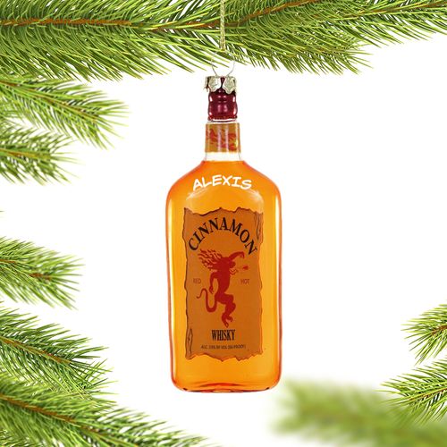 Personalized Cinnamon Whiskey Ornament