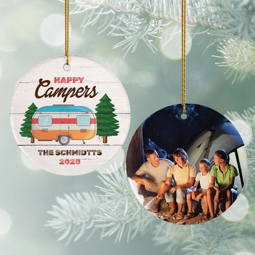 Personalized Happy Campers Ornament