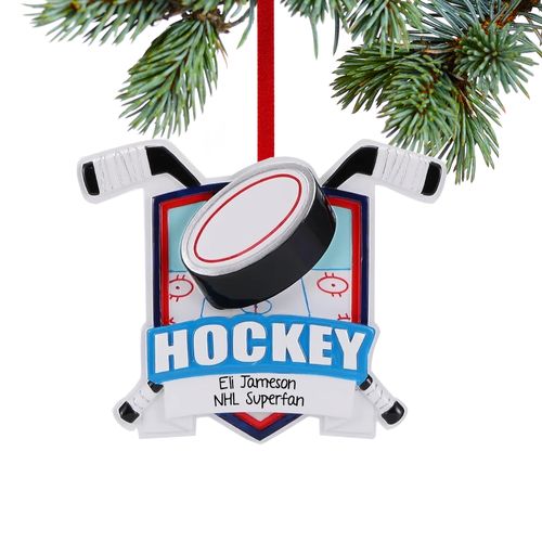 Personalized Hockey Ornament Ornament