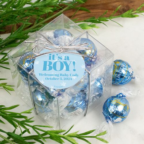 Personalized It's a Boy! Lindor Truffles by Lindt Cube Gift