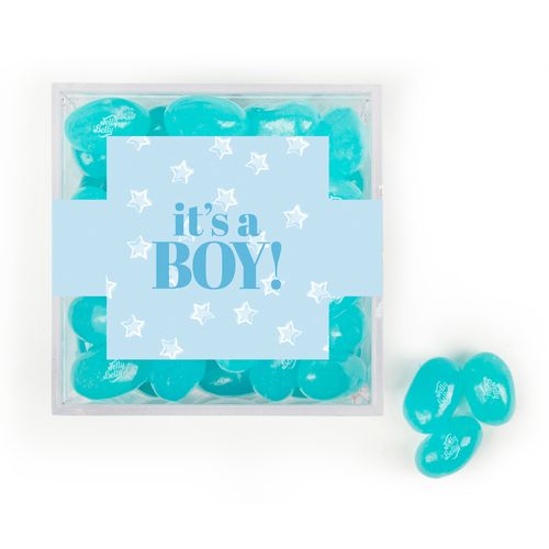 Personalized It's a Boy! Favor Cube with Jelly Belly Jelly Beans