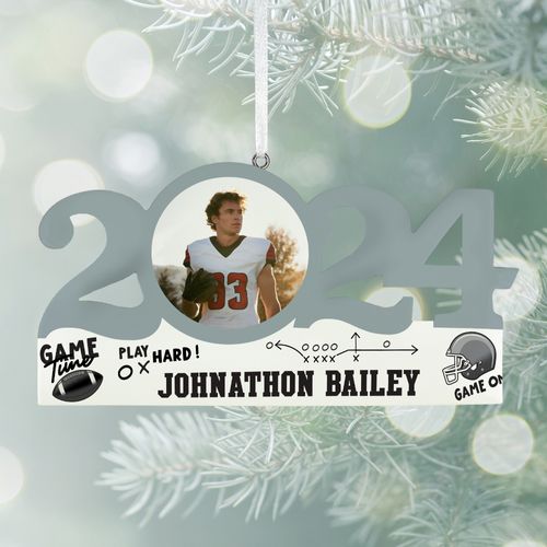 Personalized Dated Football Ornament