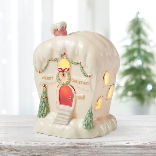 Lenox Grinch The House of J.P. Who Light-up Tabletop Ornament