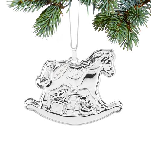 Reed & Barton 2024 Rocking Horse Sterling Silver Ornament