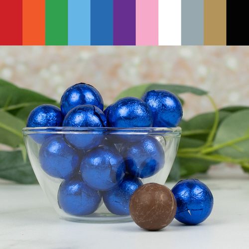 Milk Chocolate Foil Wrapped Balls - All Colors