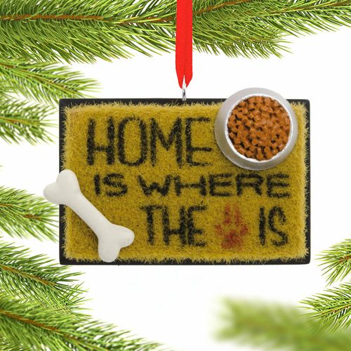 Hallmark Dog Welcome Mat Ornament